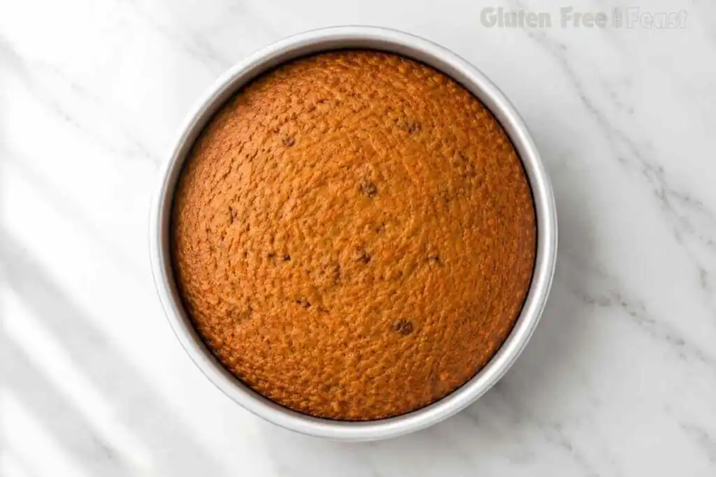 Baked Gluten-Free Carrot Cake Layer